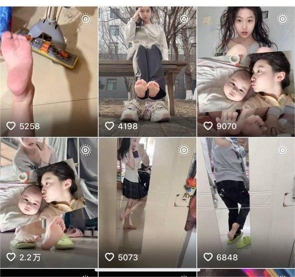 【抖音】微胖高颜值网红 小佳甜心 火辣自拍 秀美脚长腿 诱惑红唇 撩人身材一秒吸睛