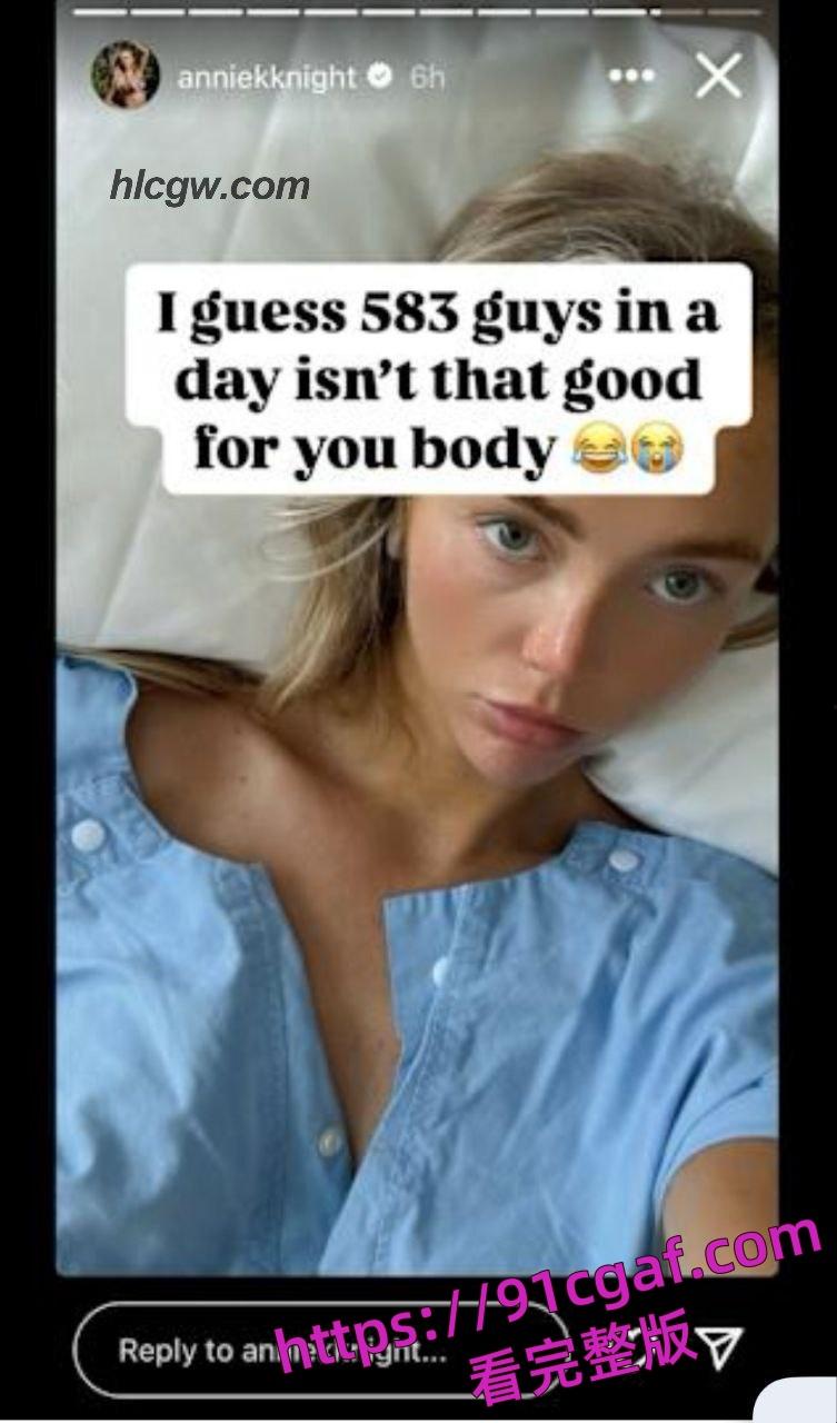 超模 Annie Knight 极限挑战6小时与583人激情性爱，男宠们排长队轮番上