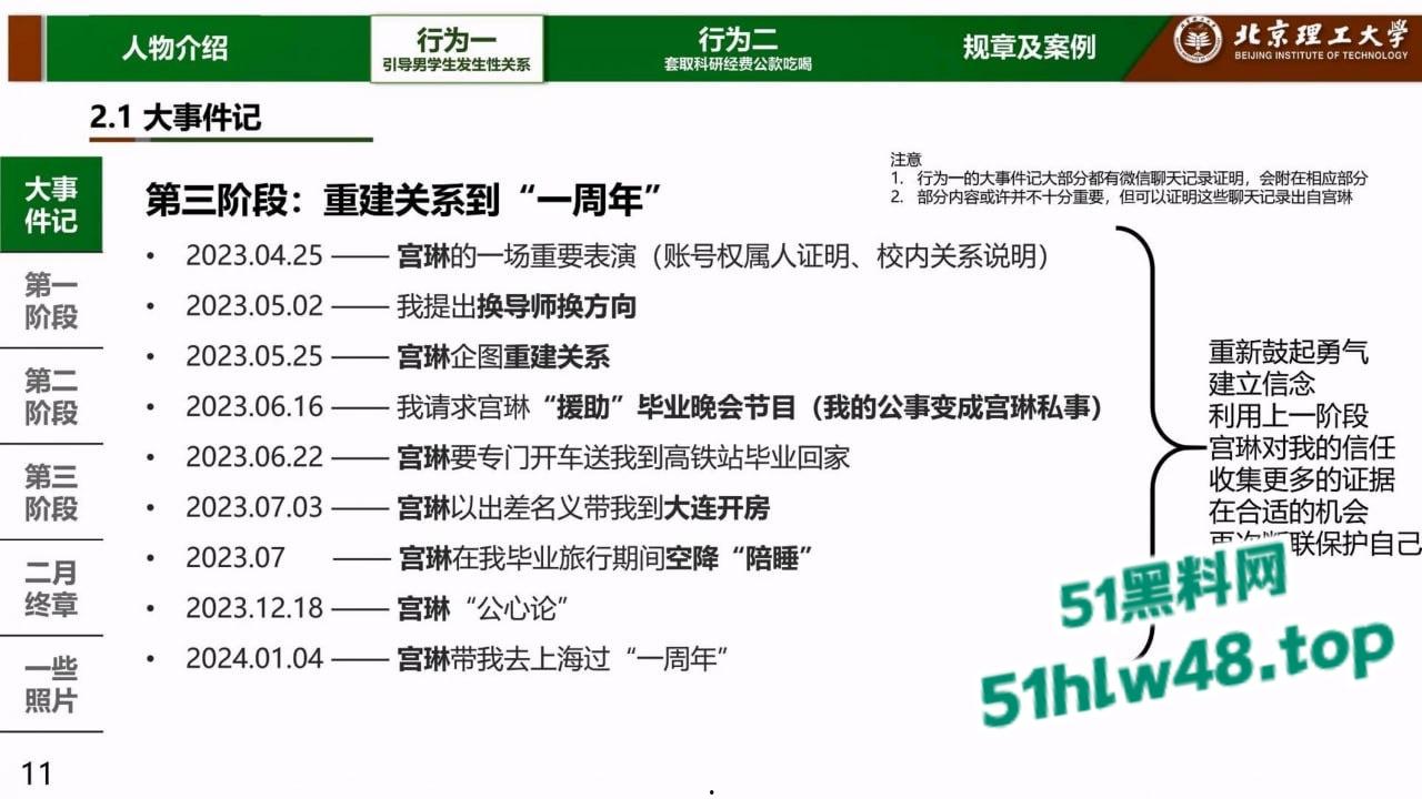 炸裂!北京理工大学男学生实名举报校内宫琳教授性骚扰,专门制作了PPT分板块举报宫琳侵犯行为!-6