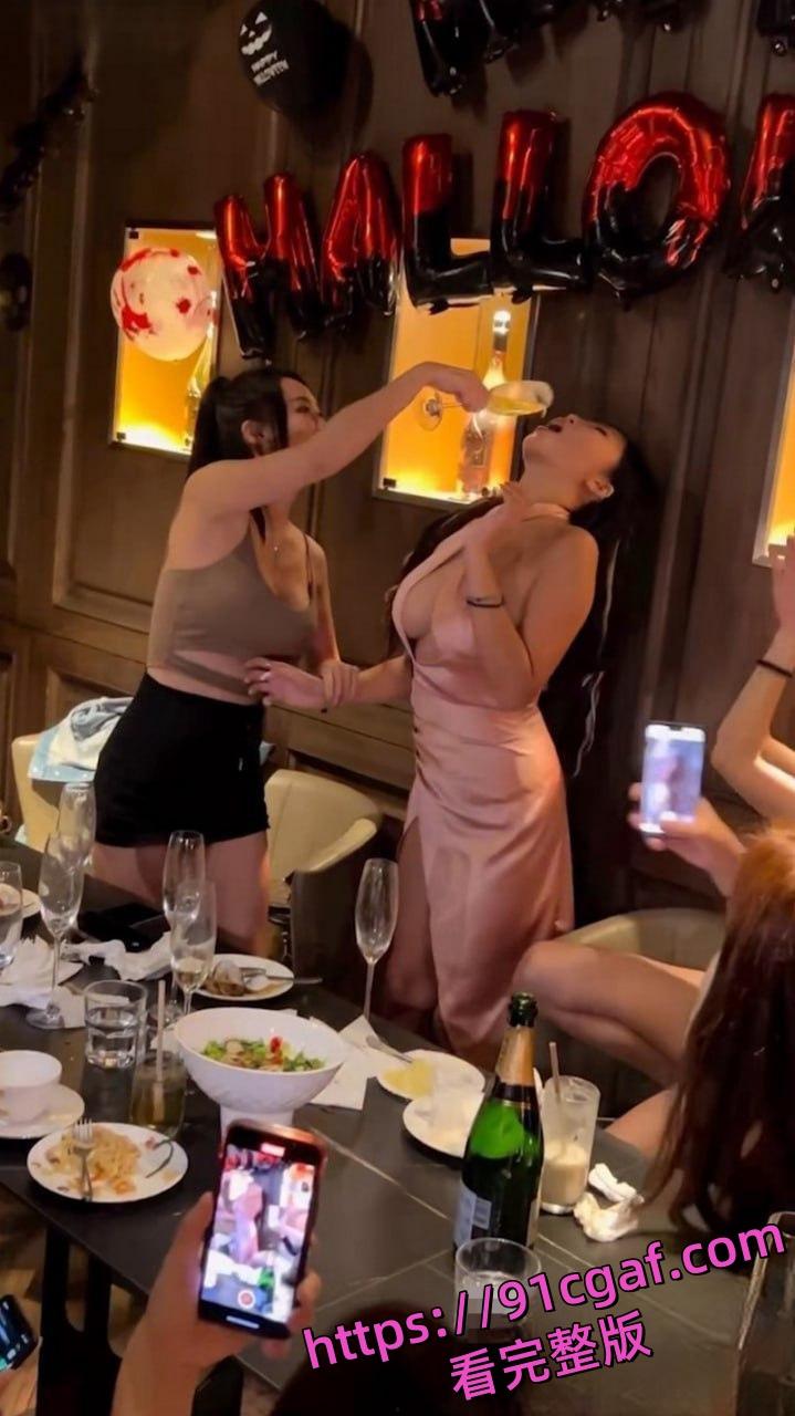 天龙人们的隐密处生活大曝光！上海顶级会所名媛盛宴 富豪嗨翻带回酒店啪啪-6