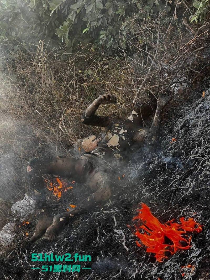 柬埔寨金边【坎达尔】惊现一燃烧尸体,尸体呈扭曲僵硬状态,疑似园区猪仔被毁尸灭迹?-3