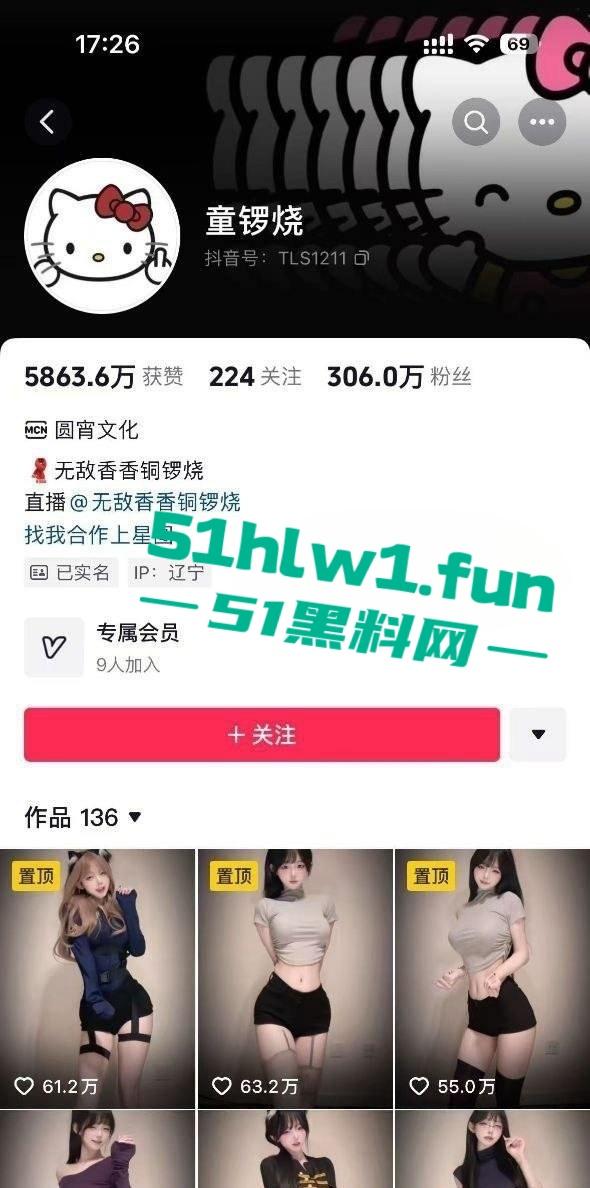 抖音百万粉丝擦边女网红【童锣烧 】微密圈大尺度作品流出 白丝肥臀顶级蜂腰简直太绝了！-4